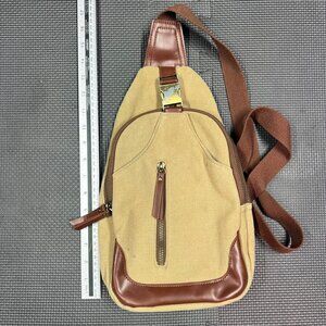 Antik Kraft Canvas Crossbody Sling Backpack Minimalist Urban Travel Bag